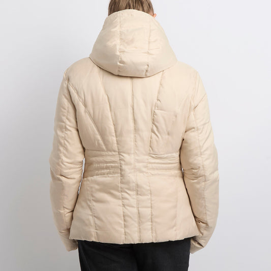 Fila Quilted Popper detail Puffa Jacket- UK 12