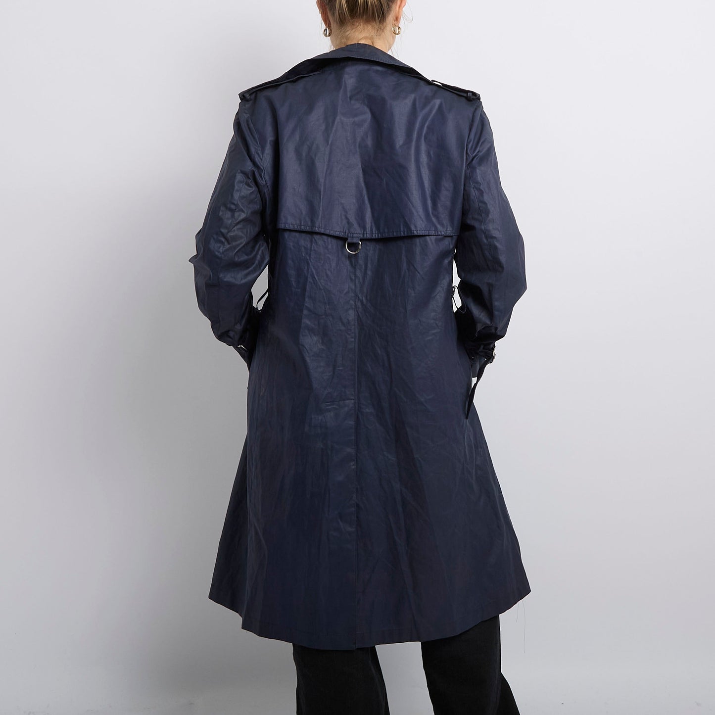 Buckle Detail Waterproof Trench Coat - UK 12