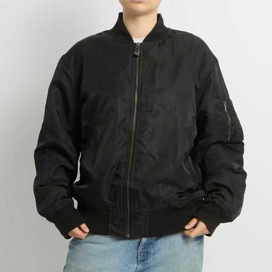 Flight Style Bomber Jacket - UK 14