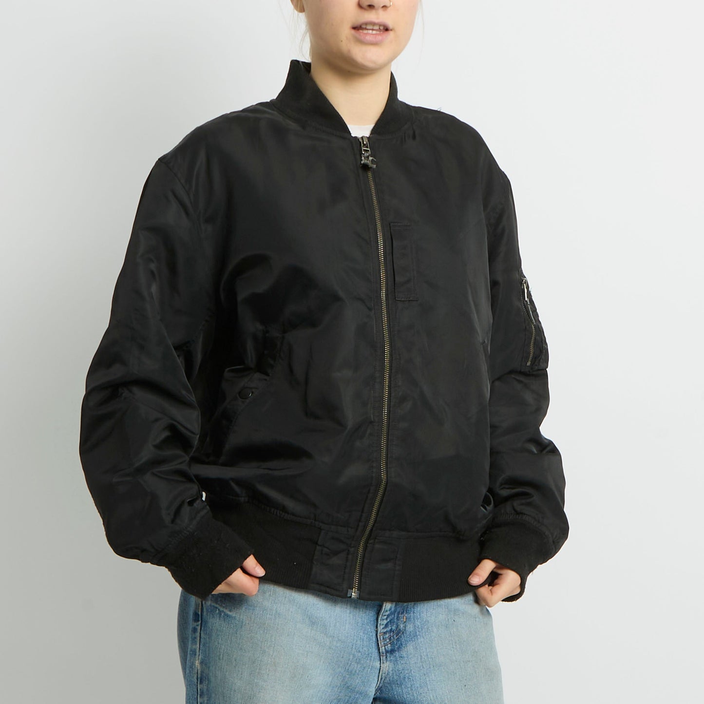 Flight Style Bomber Jacket - UK 14