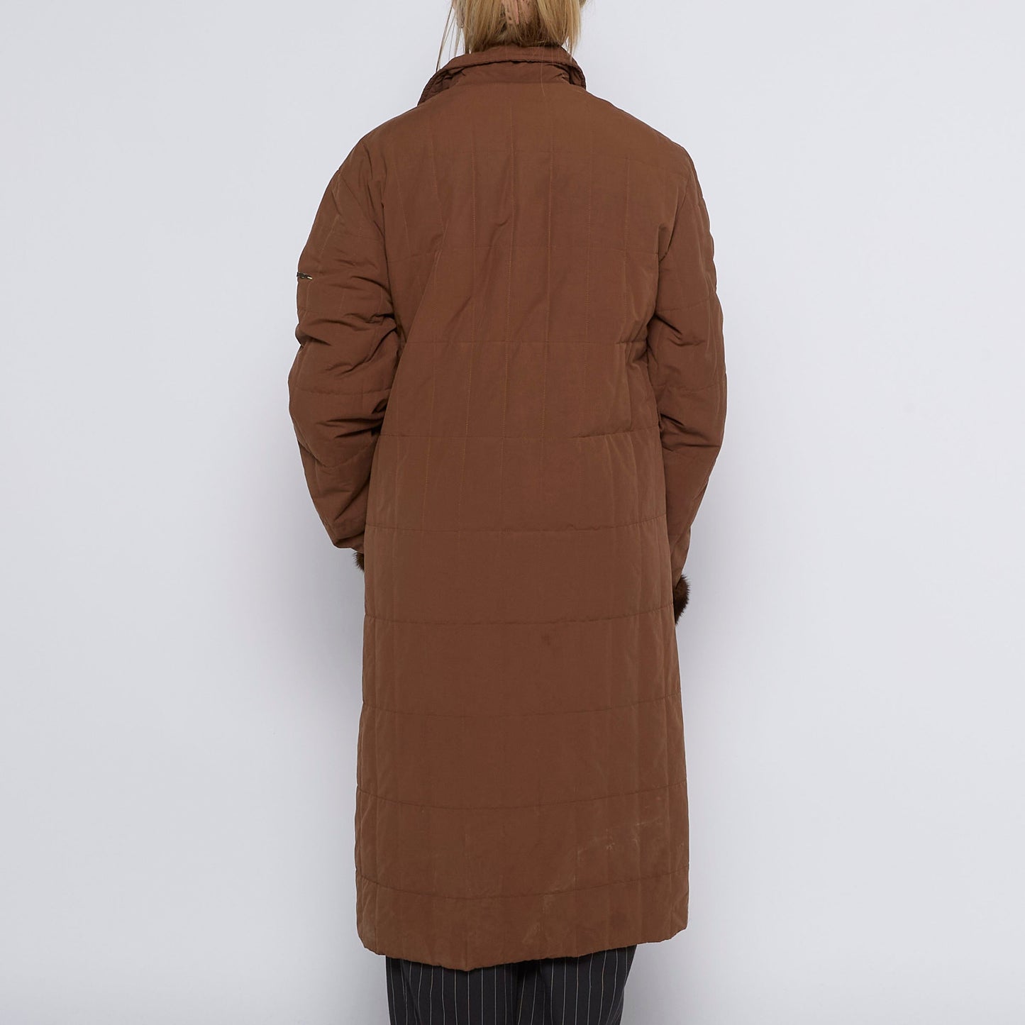 Trussardi Long Lightly Padded Coat - UK 14