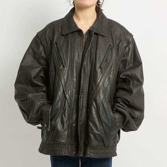 Leather Heavy Weight Jacket - UK 14