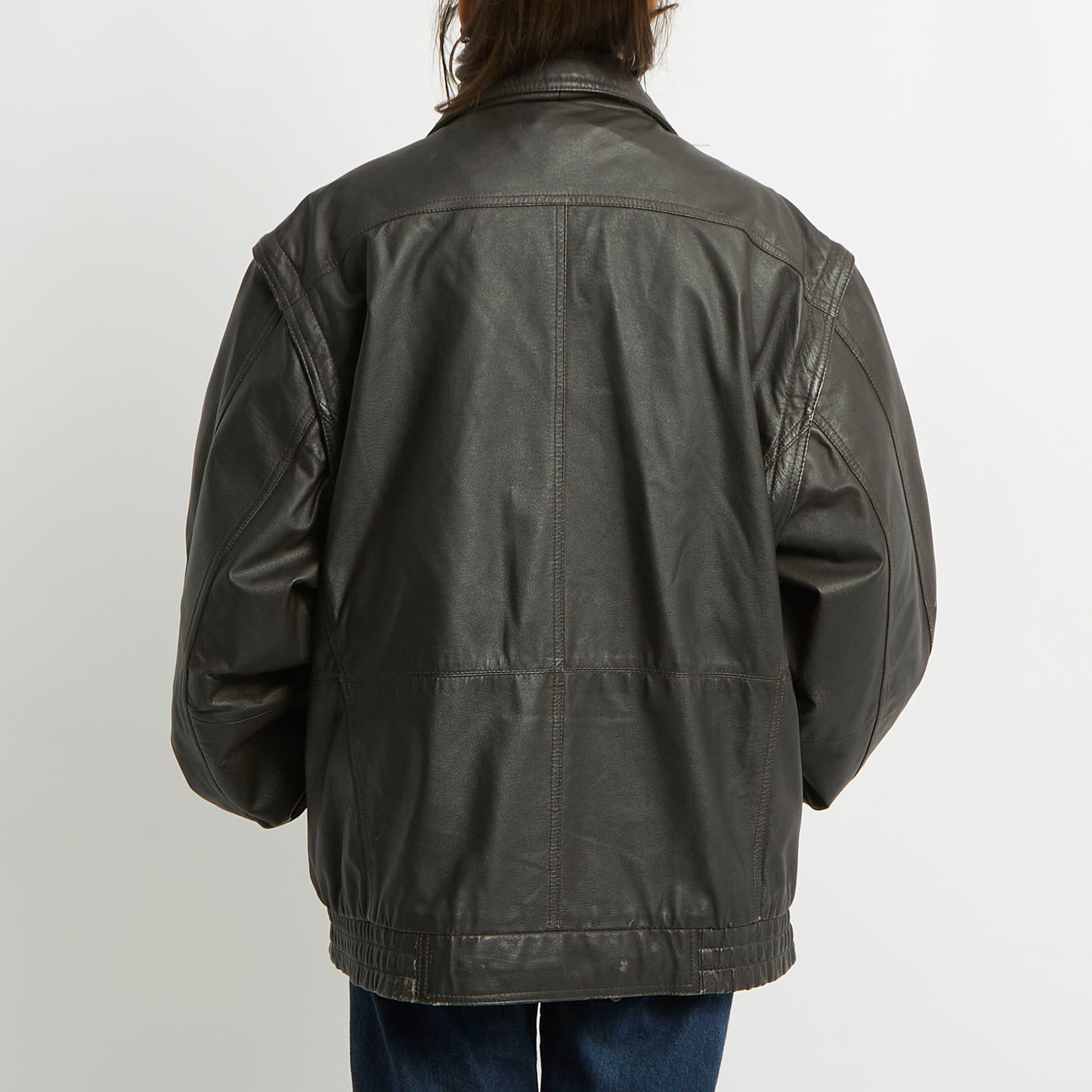 Leather Heavy Weight Jacket - UK 14