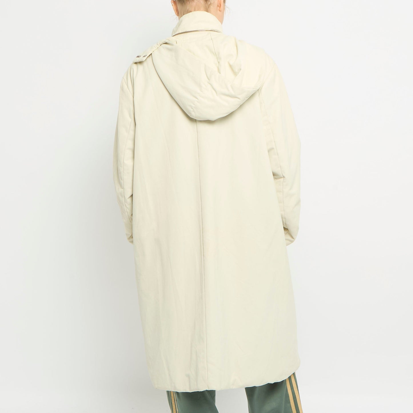 Padded Hooded Long Coat- UK 14