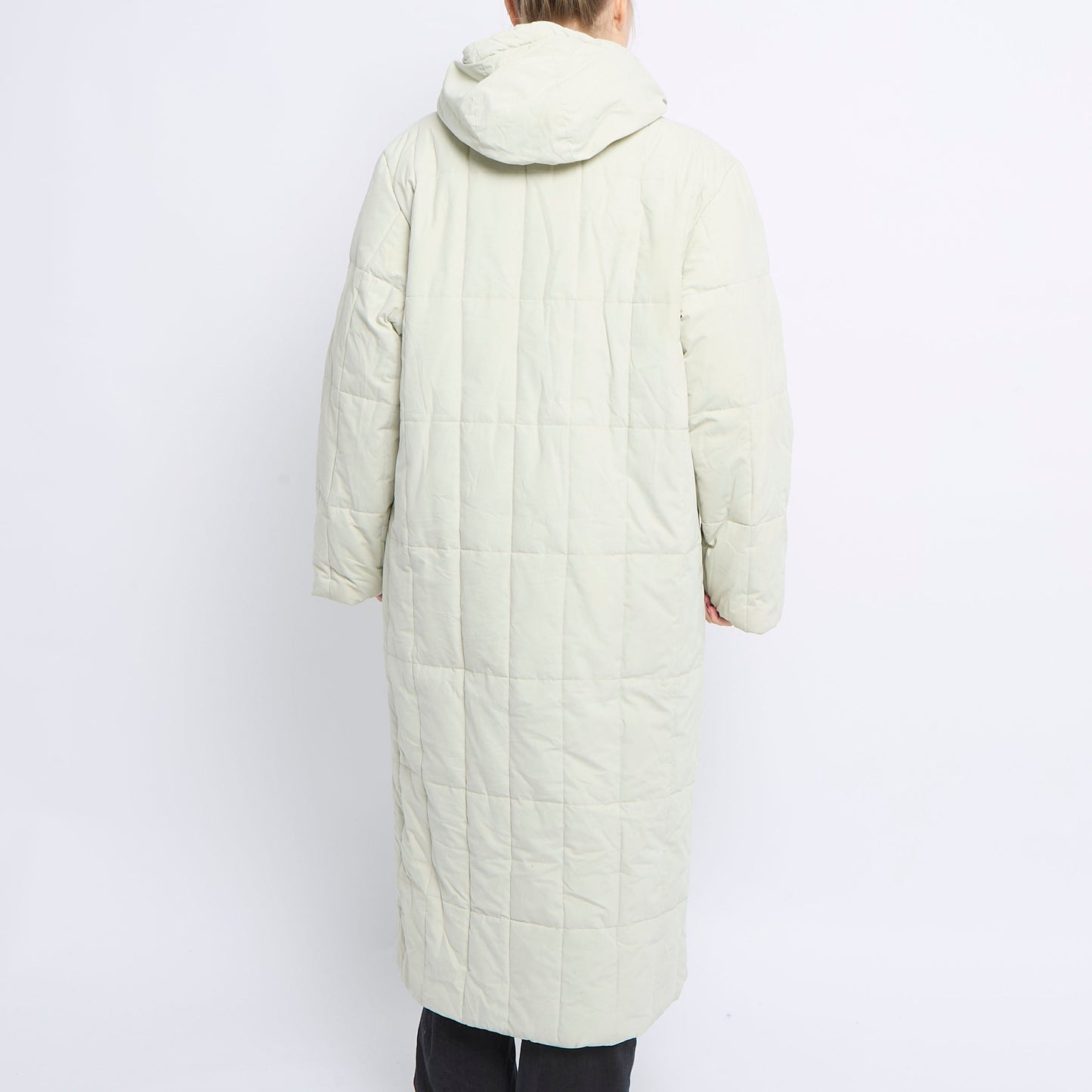 Long Hooded Padded Puffer Jacket - UK 14