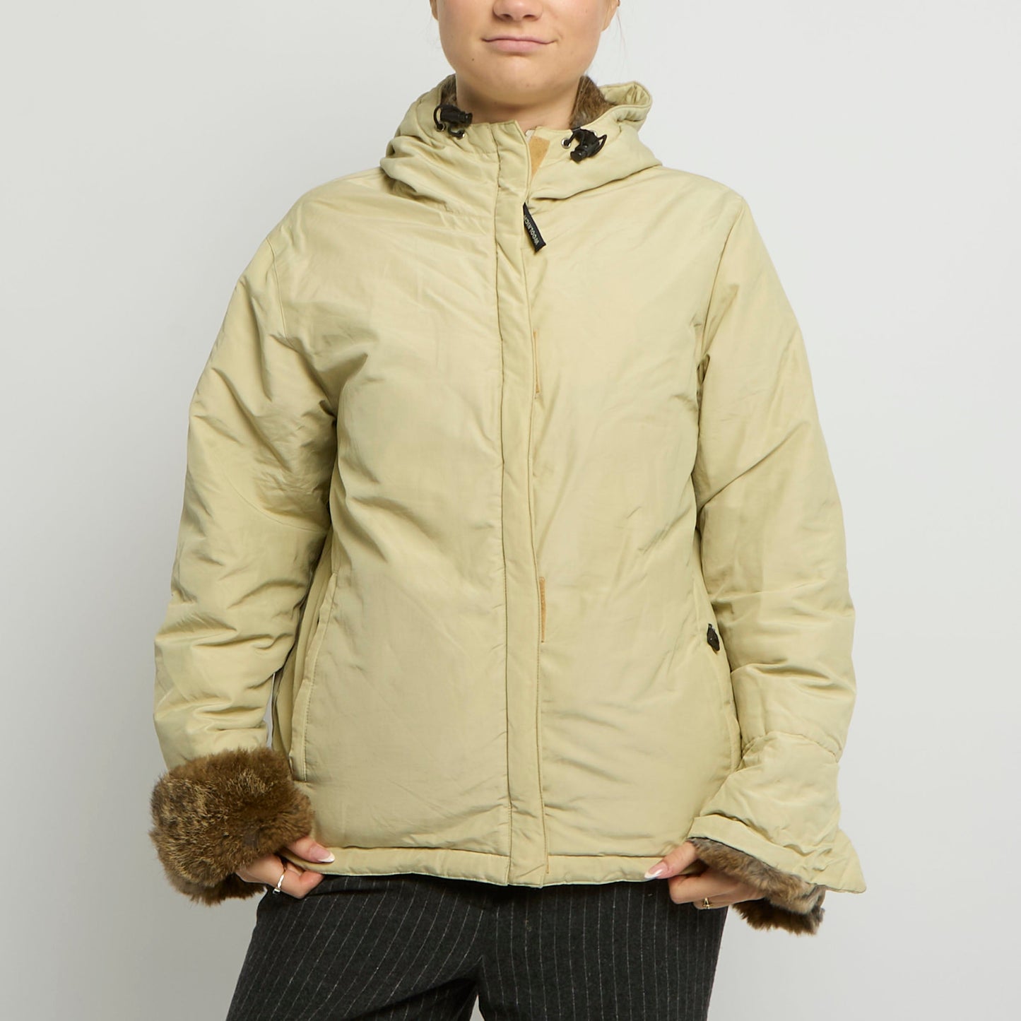 Woolrich Fur Trim Puffer Jacket - UK 14