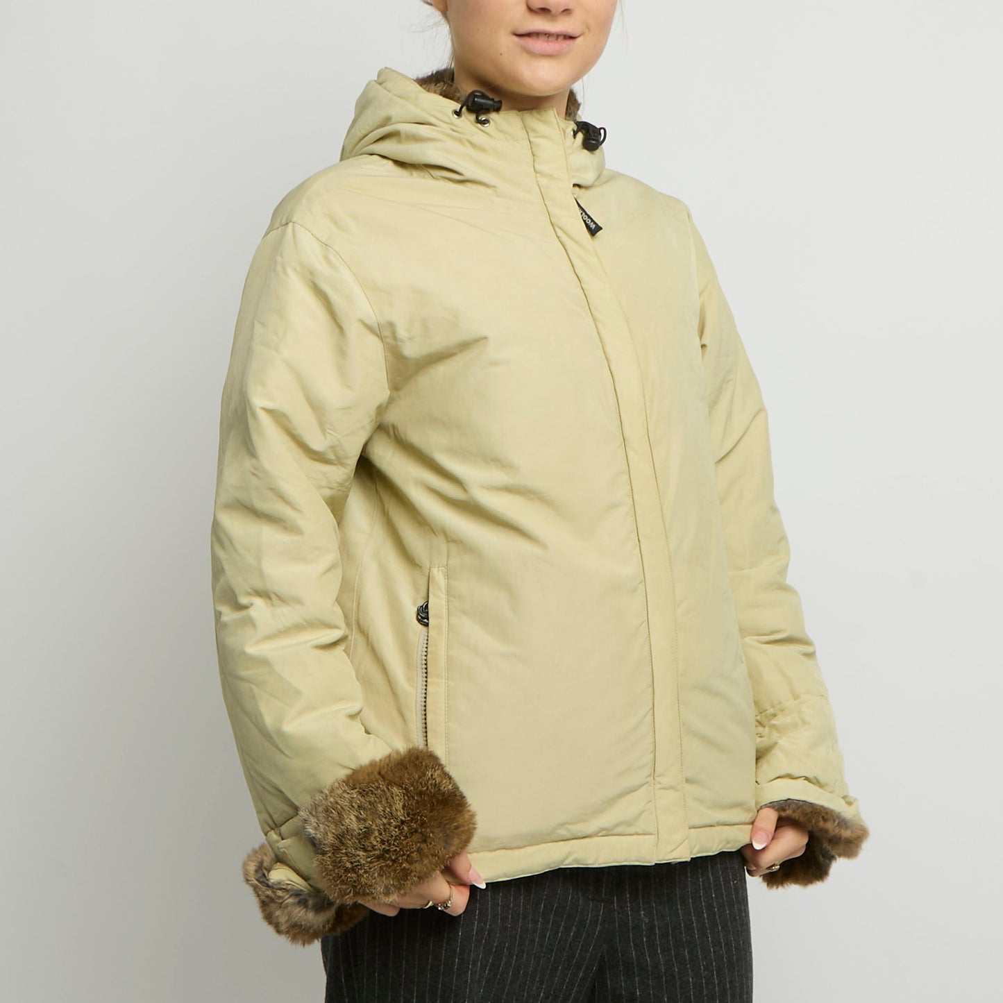 Woolrich Fur Trim Puffer Jacket - UK 14