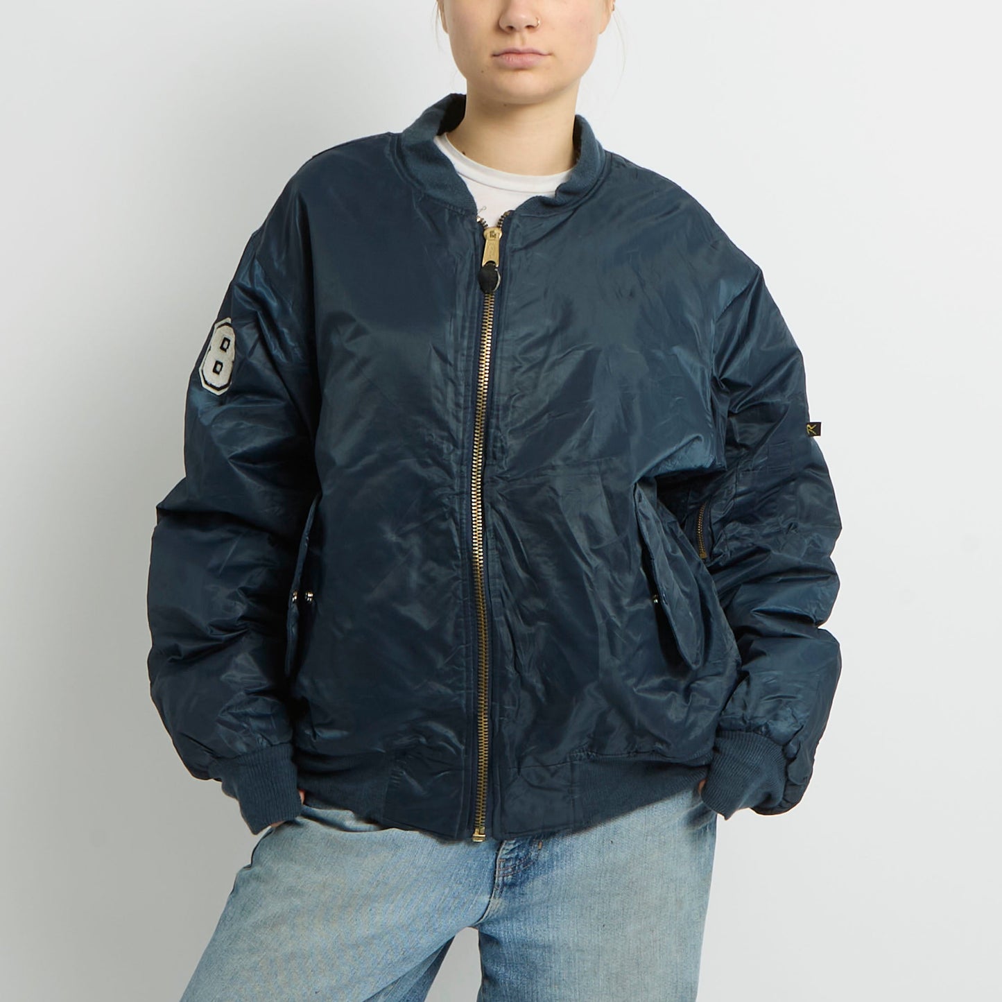 Flight Style Bomber Jacket - UK 14