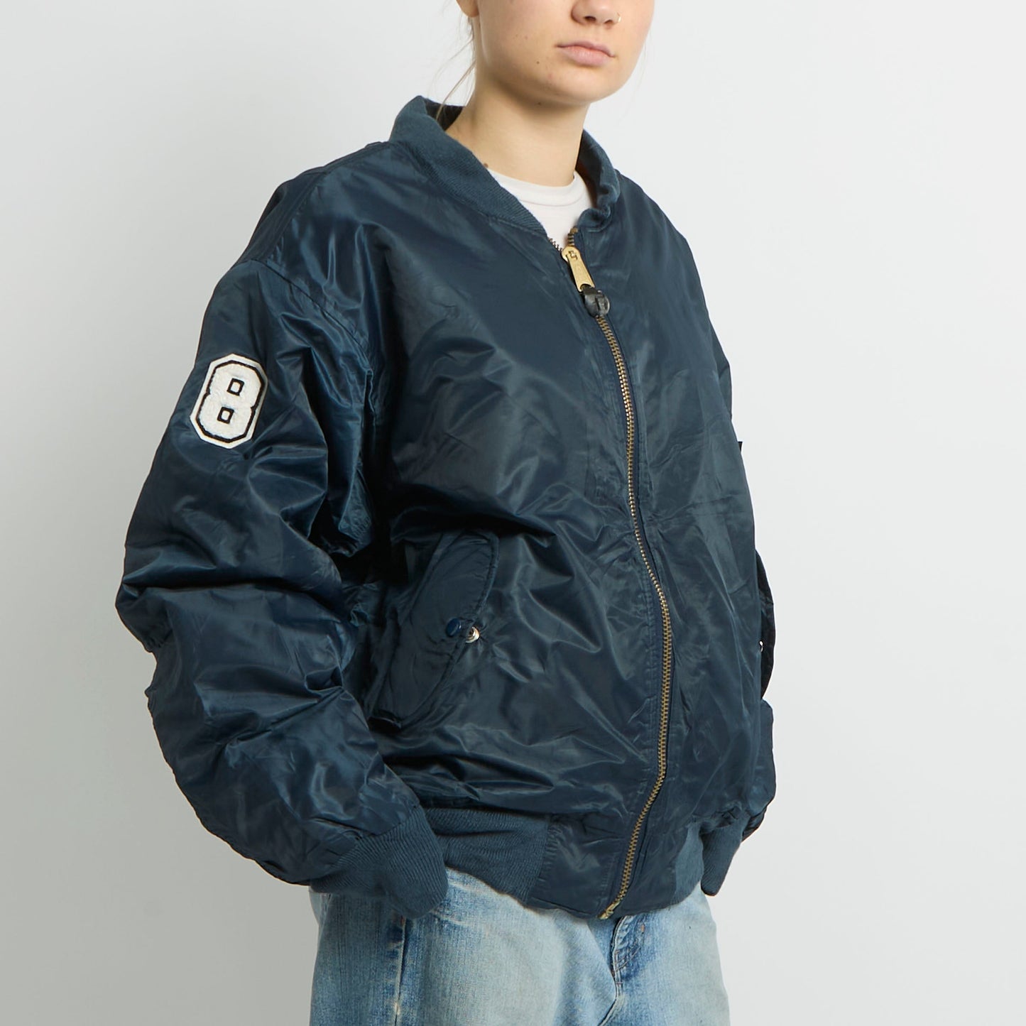 Flight Style Bomber Jacket - UK 14