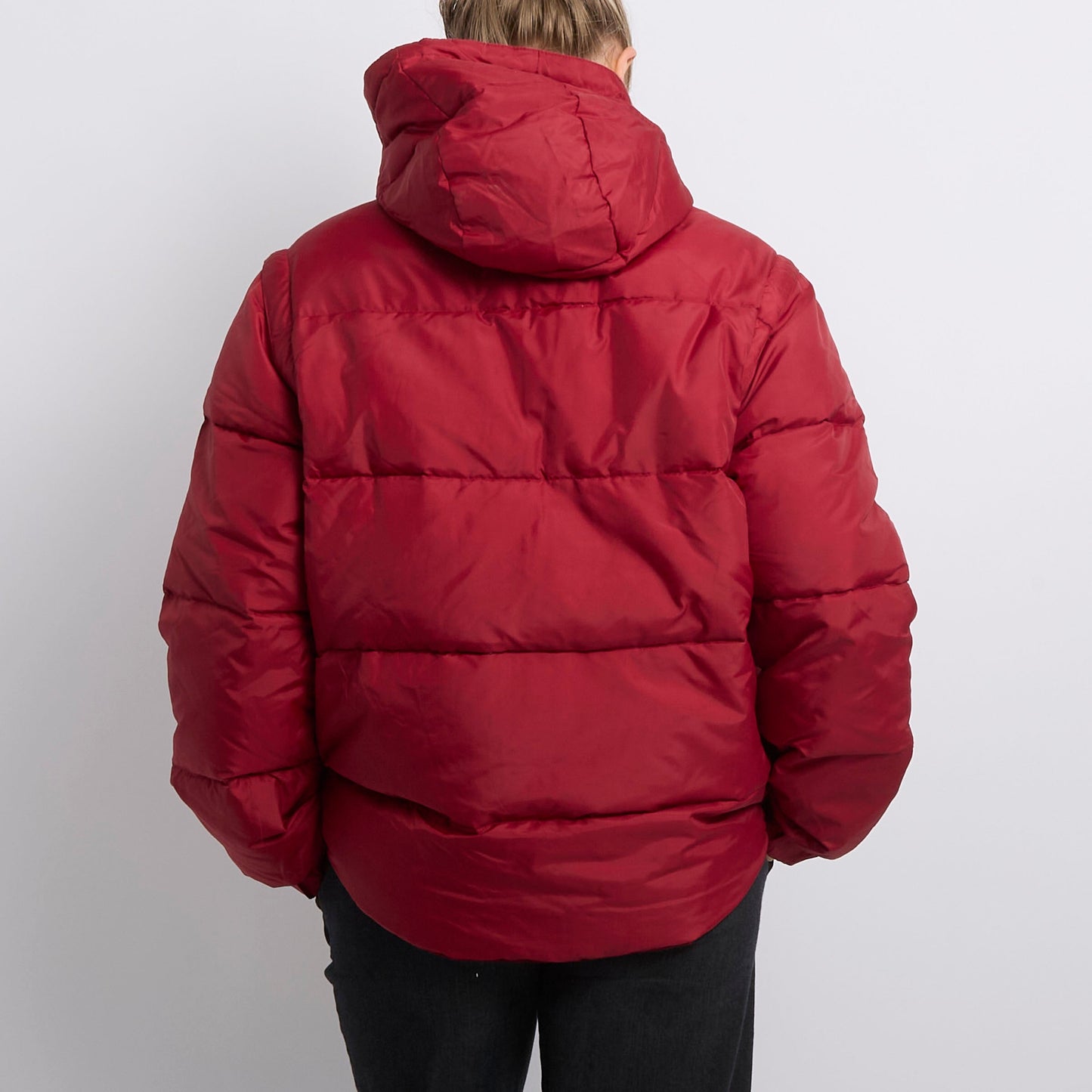 Detachable Sleeve Hooded Puffer Coat- UK 14