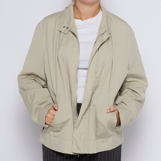 Full Zip Oversized Light Jacket - UK 16