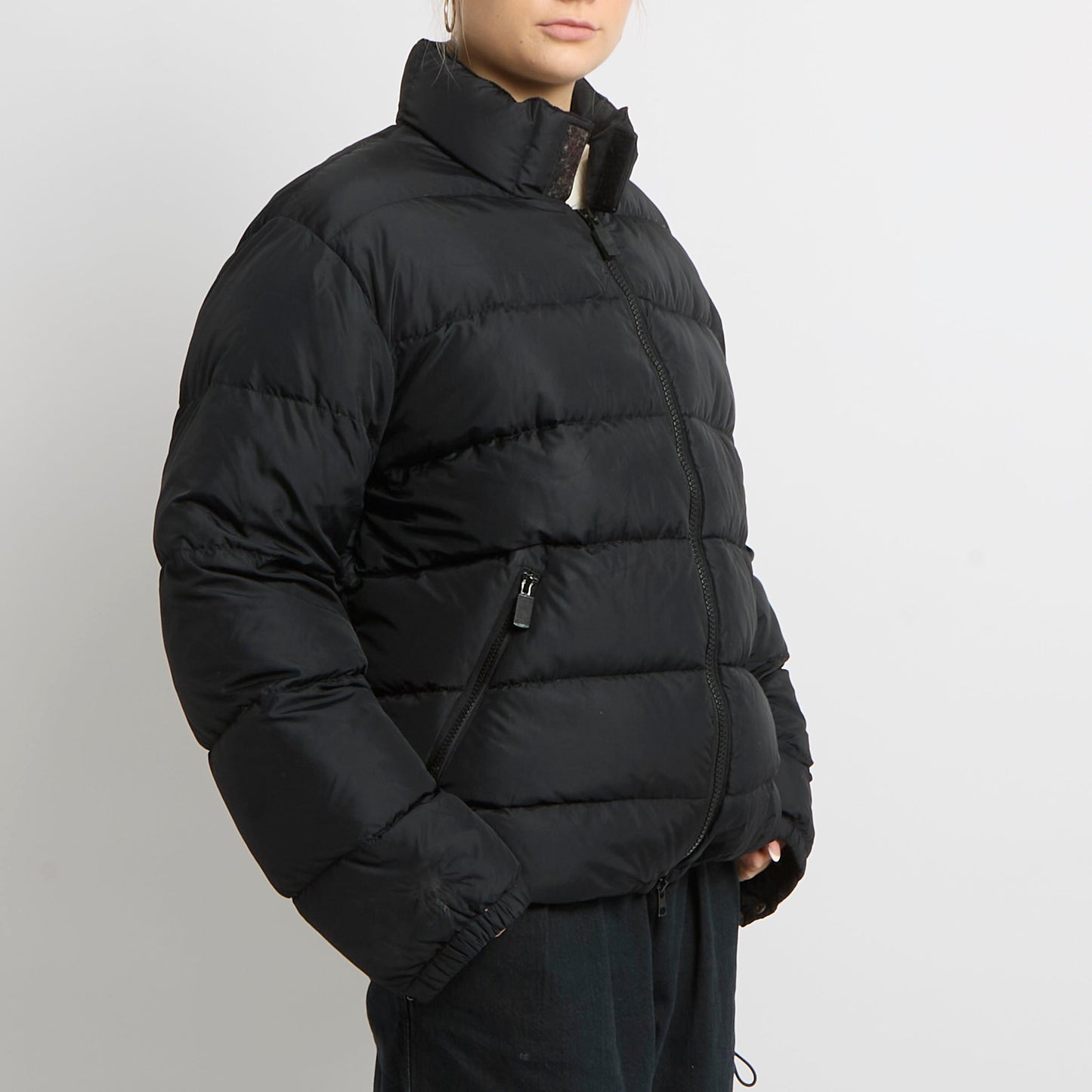 Drawsting Hem Puffer Jacket - UK 16