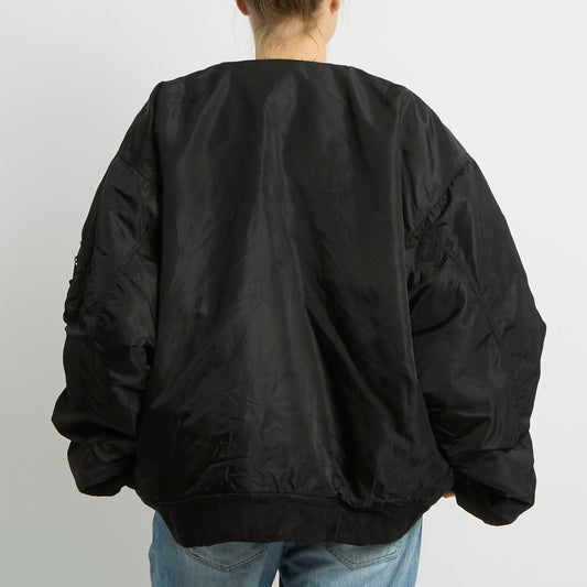 Flight Style Bomber Jacket - UK 16