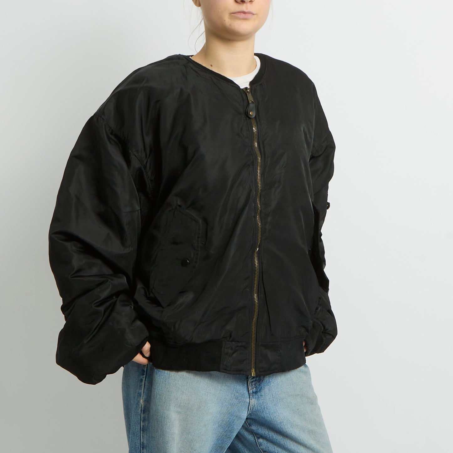 Flight Style Bomber Jacket - UK 16