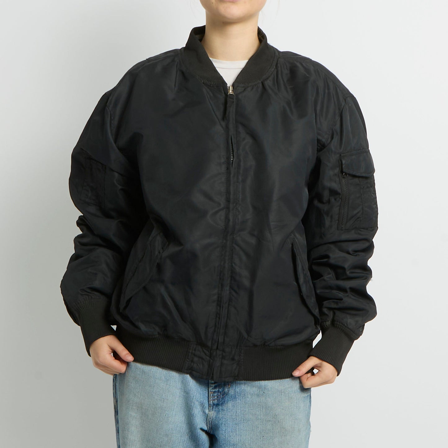 Flight Style Bomber Jacket - UK 16