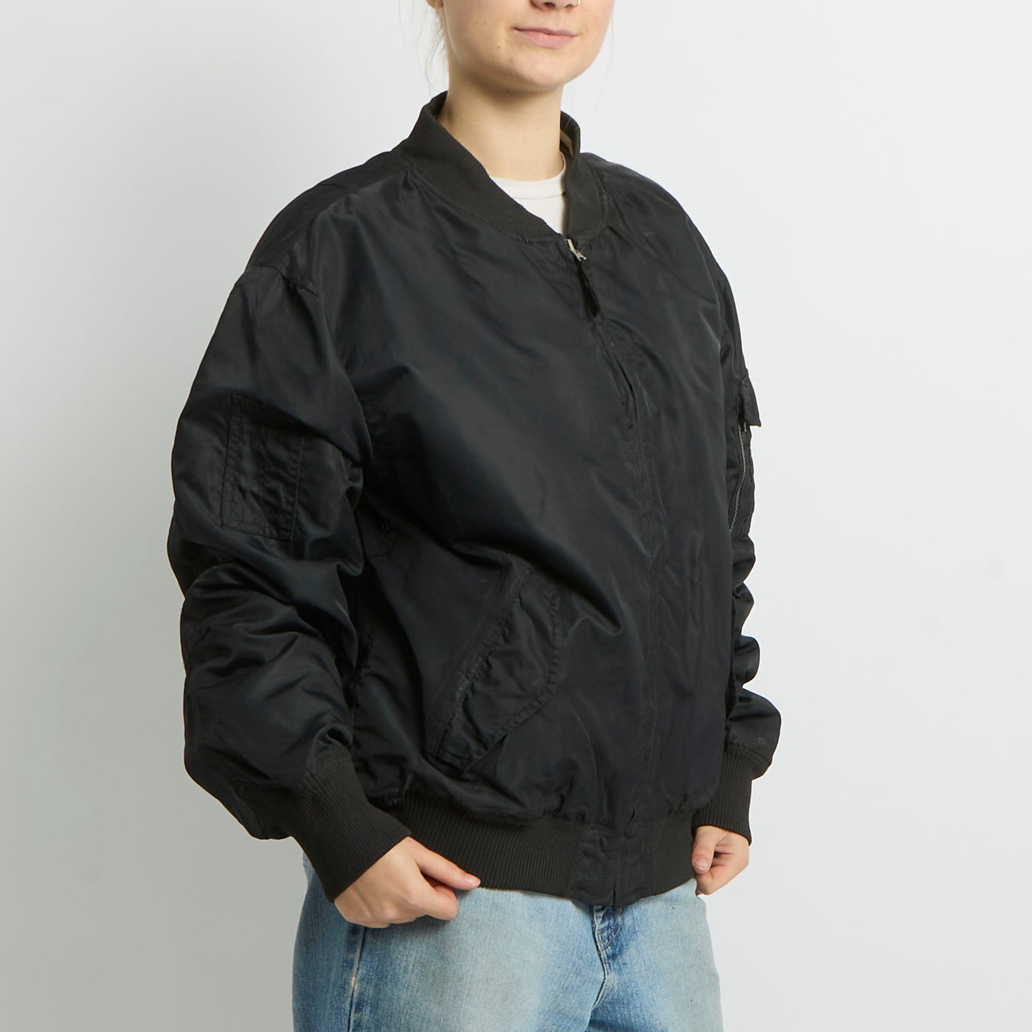 Flight Style Bomber Jacket - UK 16