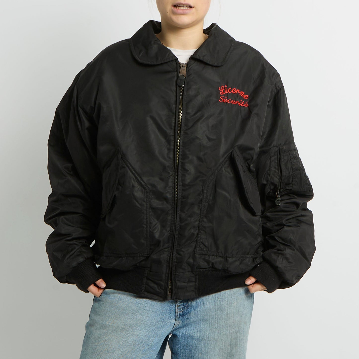 Flight Style Bomber Jacket - UK 16