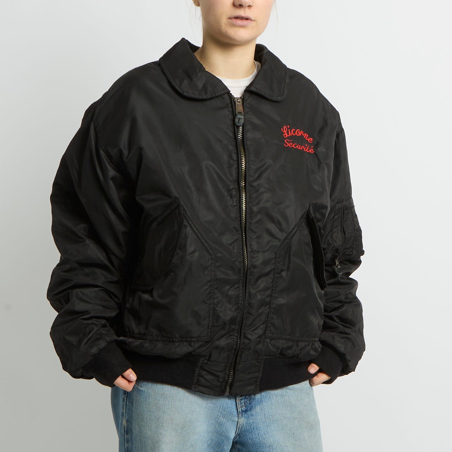 Flight Style Bomber Jacket - UK 16