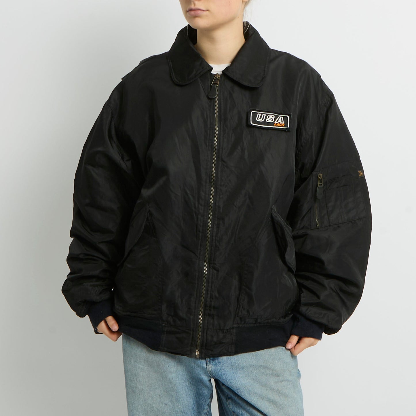 Flight Style Bomber Jacket - UK 16