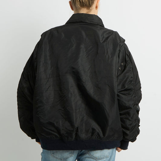 Flight Style Bomber Jacket - UK 16