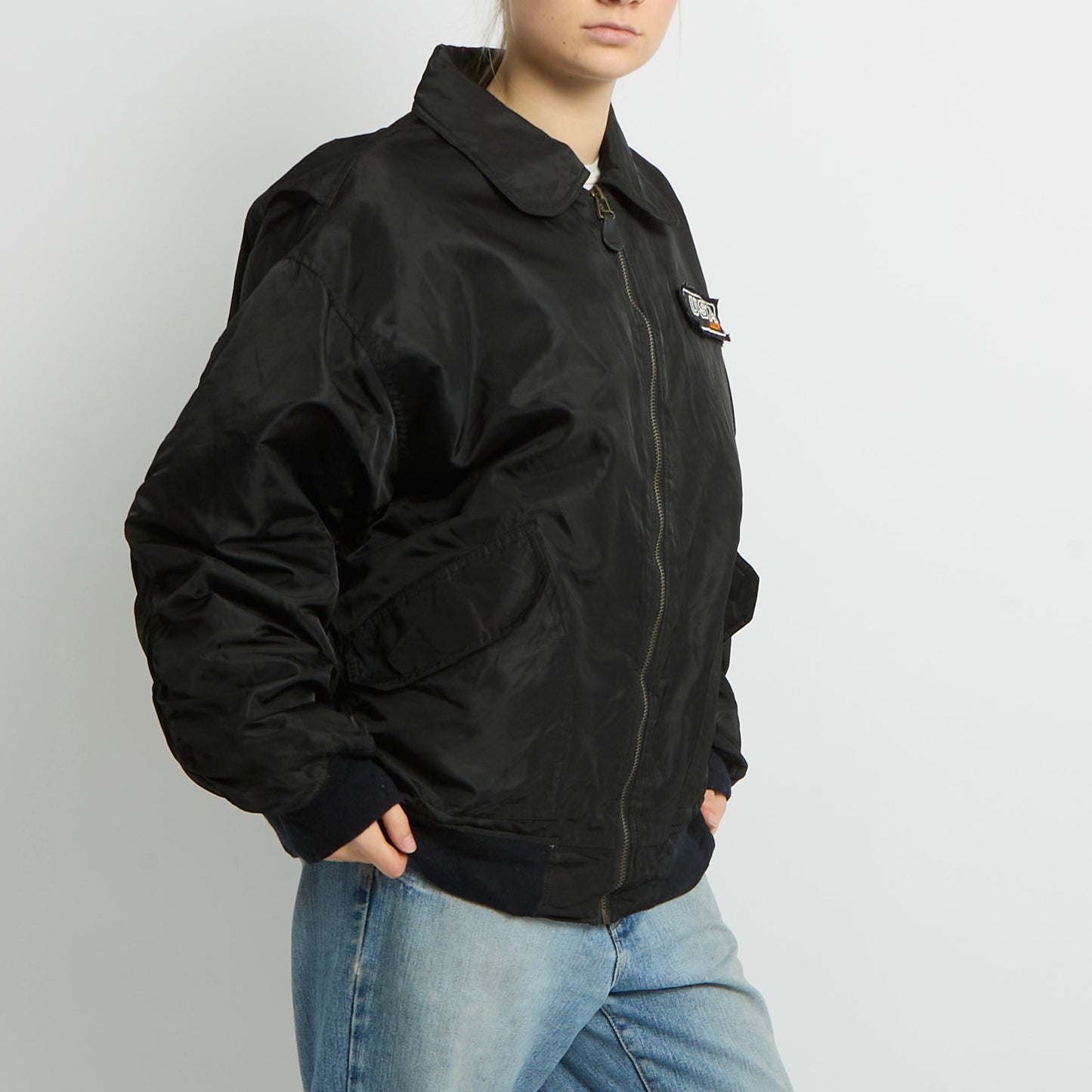 Flight Style Bomber Jacket - UK 16