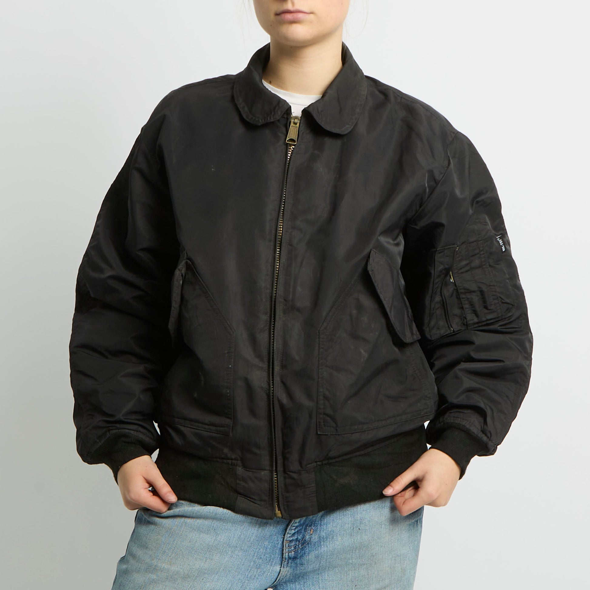 Flight Style Bomber Jacket - UK 16