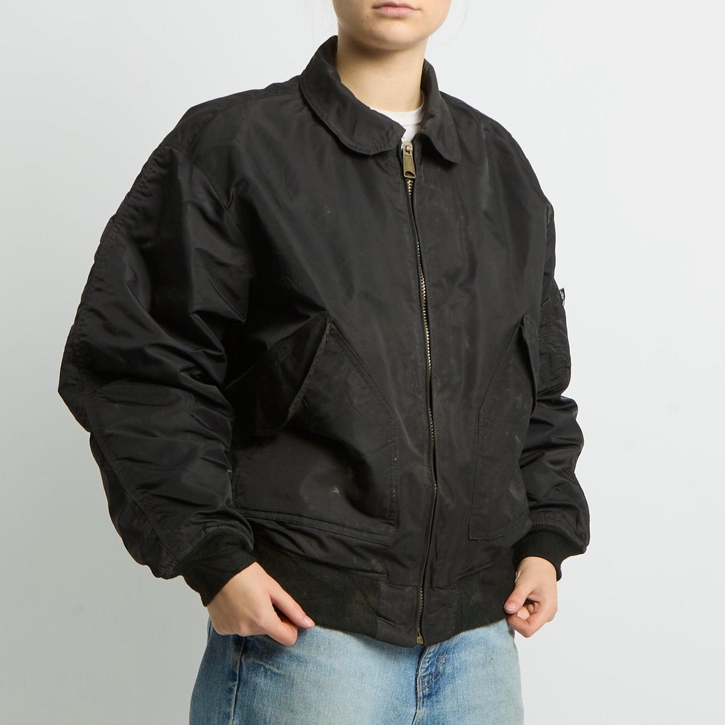 Flight Style Bomber Jacket - UK 16