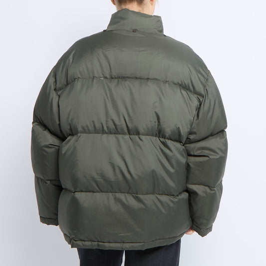 OverSize Popper Detail Puffer Jacket - UK 16