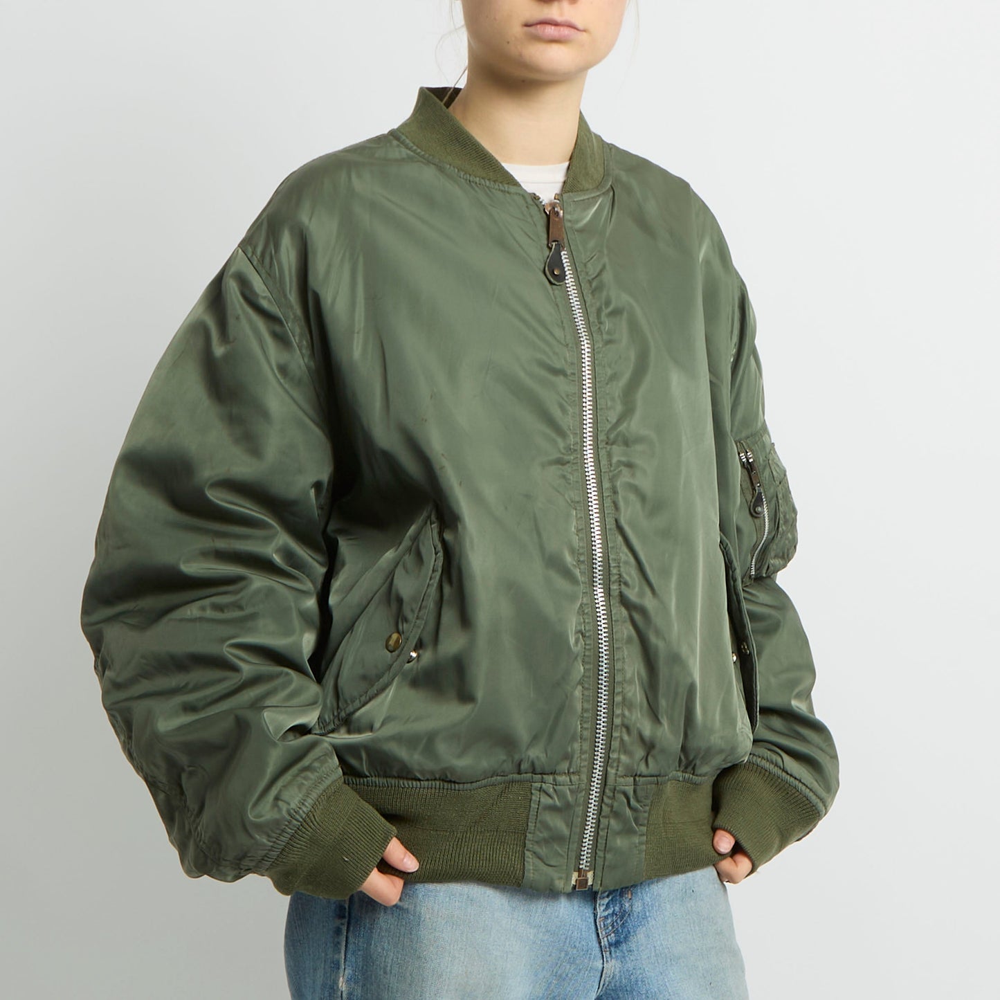 Flight Style Bomber Jacket - UK 16