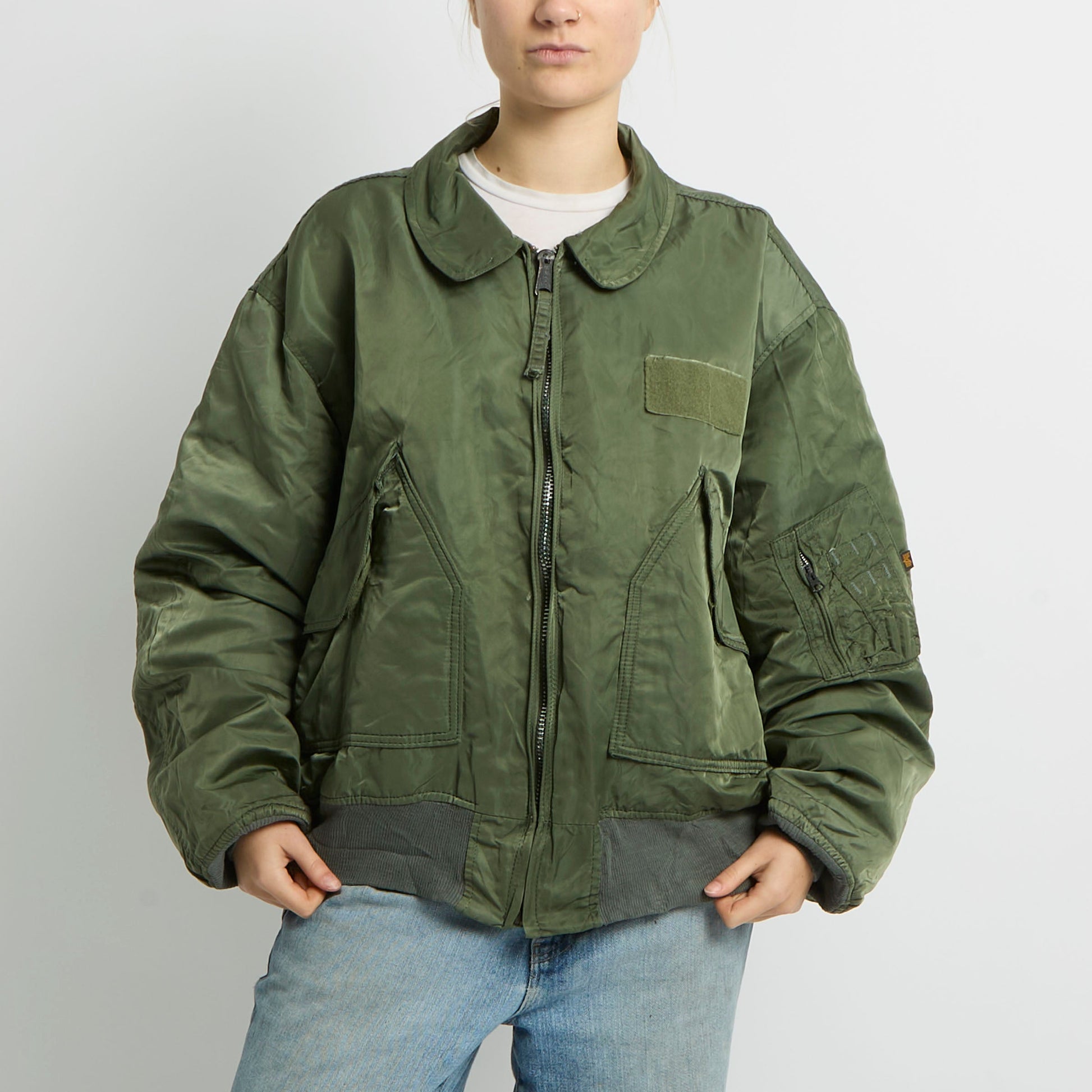 Flight Style Bomber Jacket - UK 16