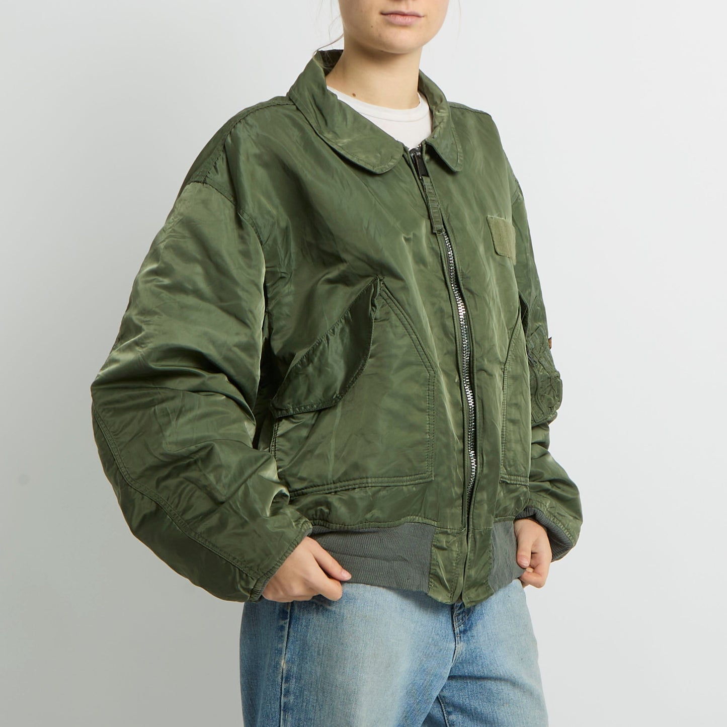 Flight Style Bomber Jacket - UK 16