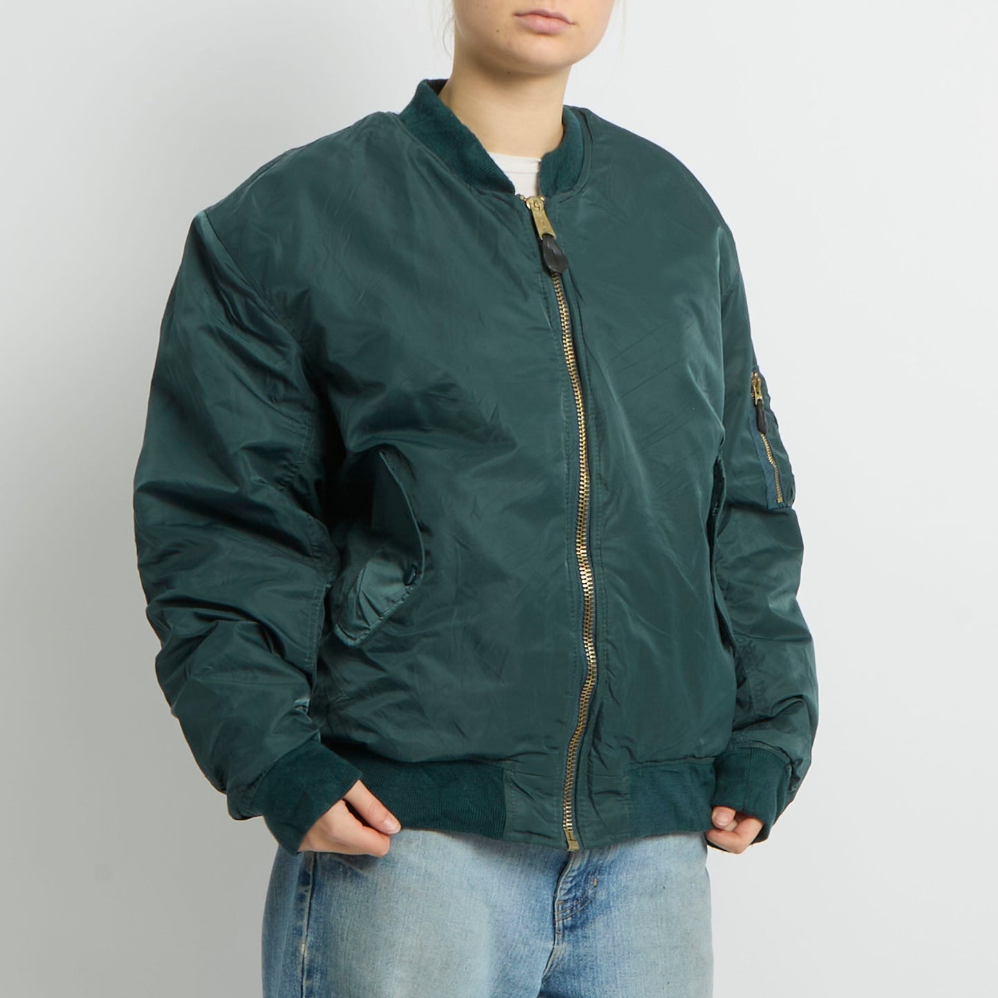 Flight Style Bomber Jacket - UK 16