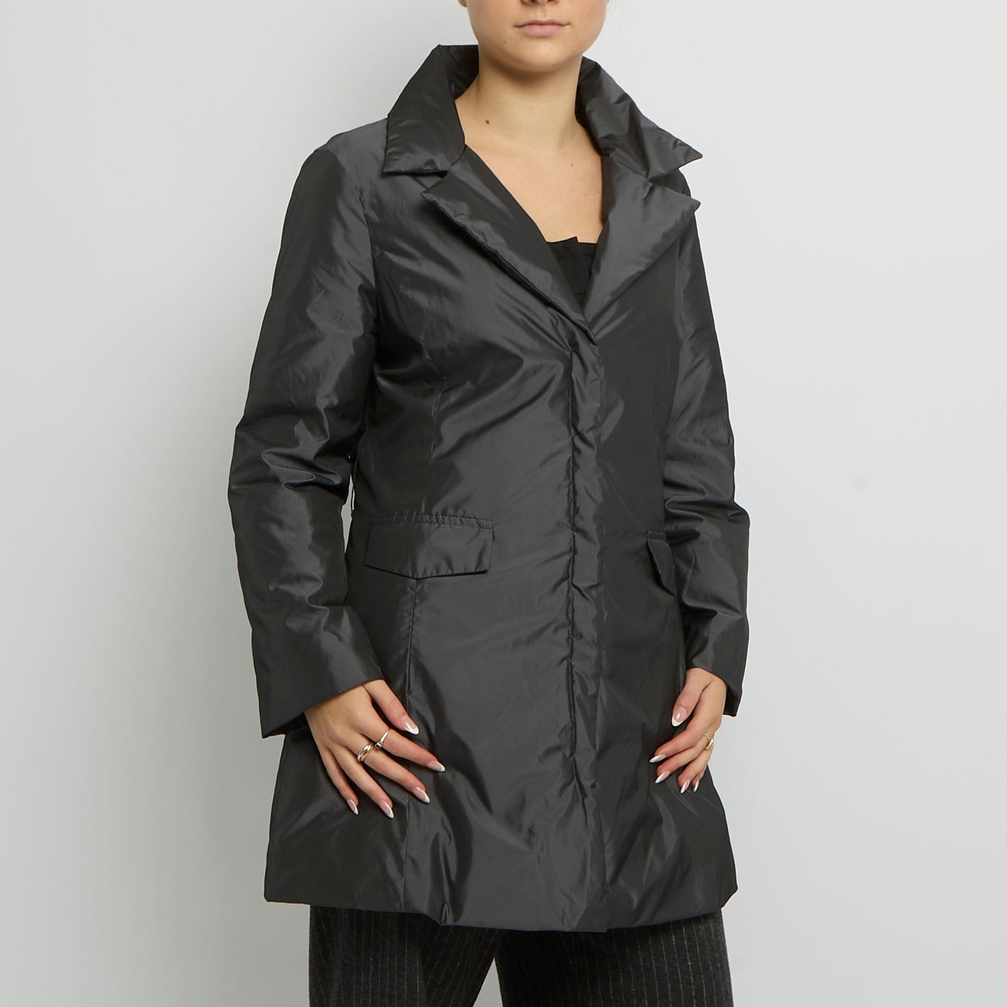 Light Padded Long Jacket - UK 8