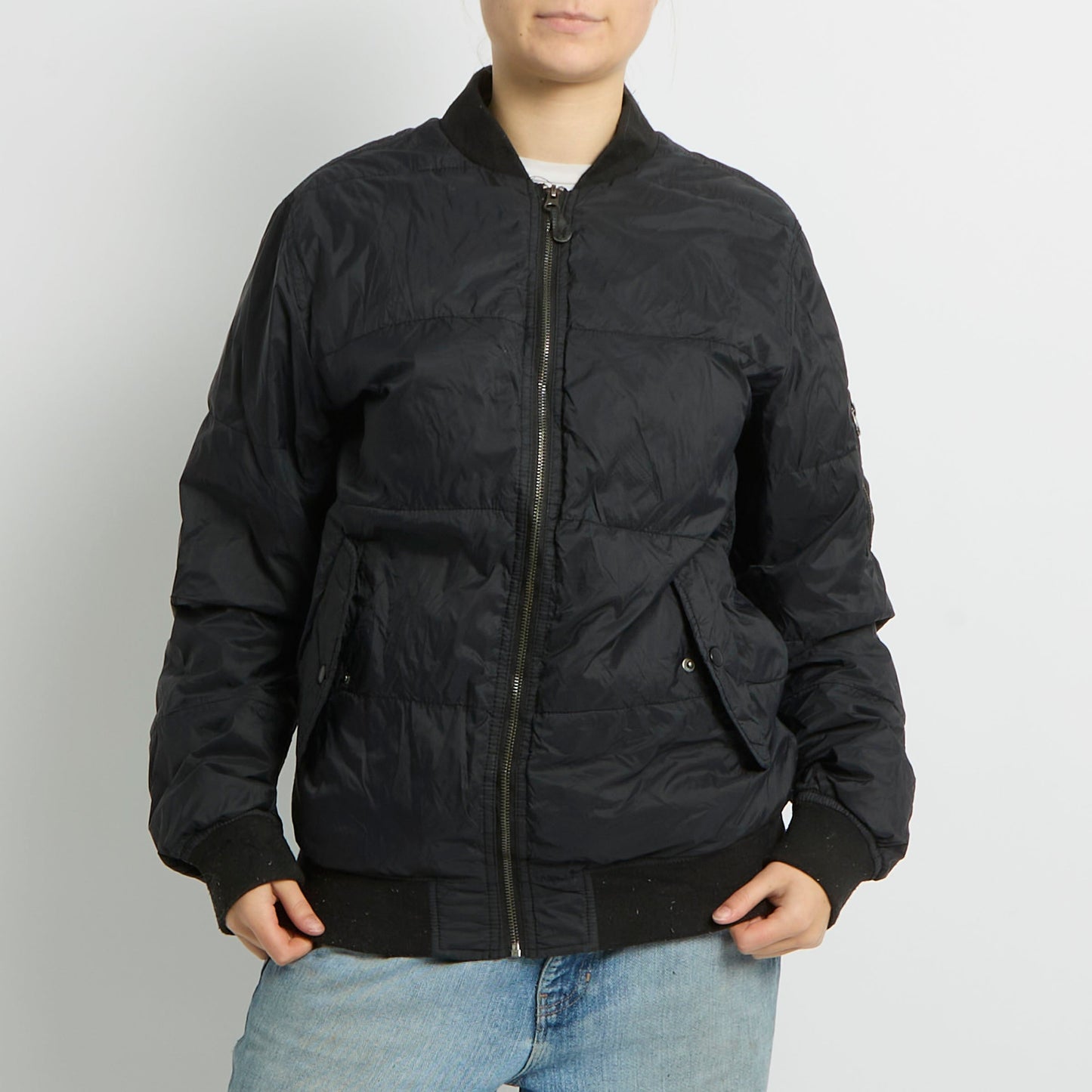 Flight Style Bomber Jacket - UK 8