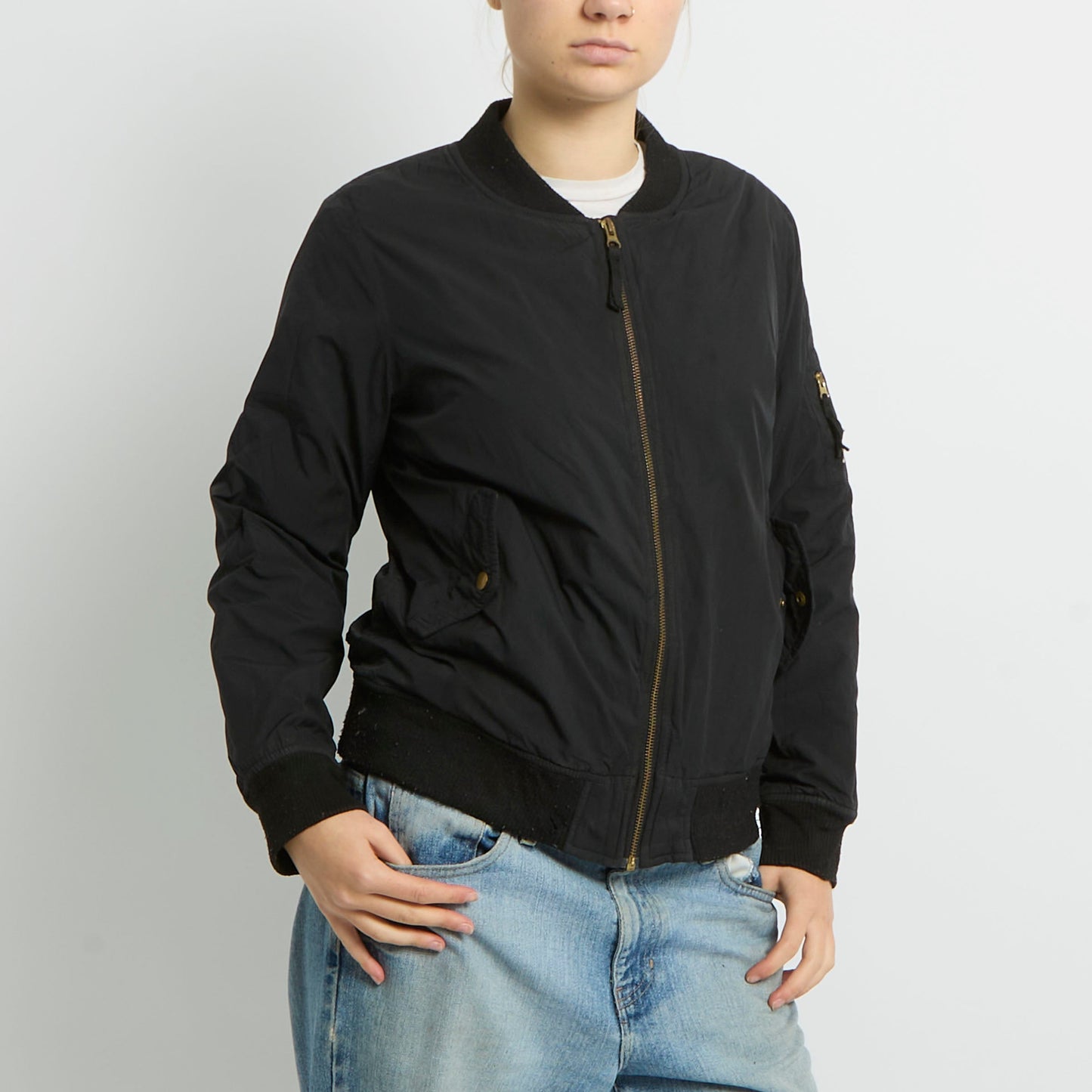 Flight Style Bomber Jacket - UK 8