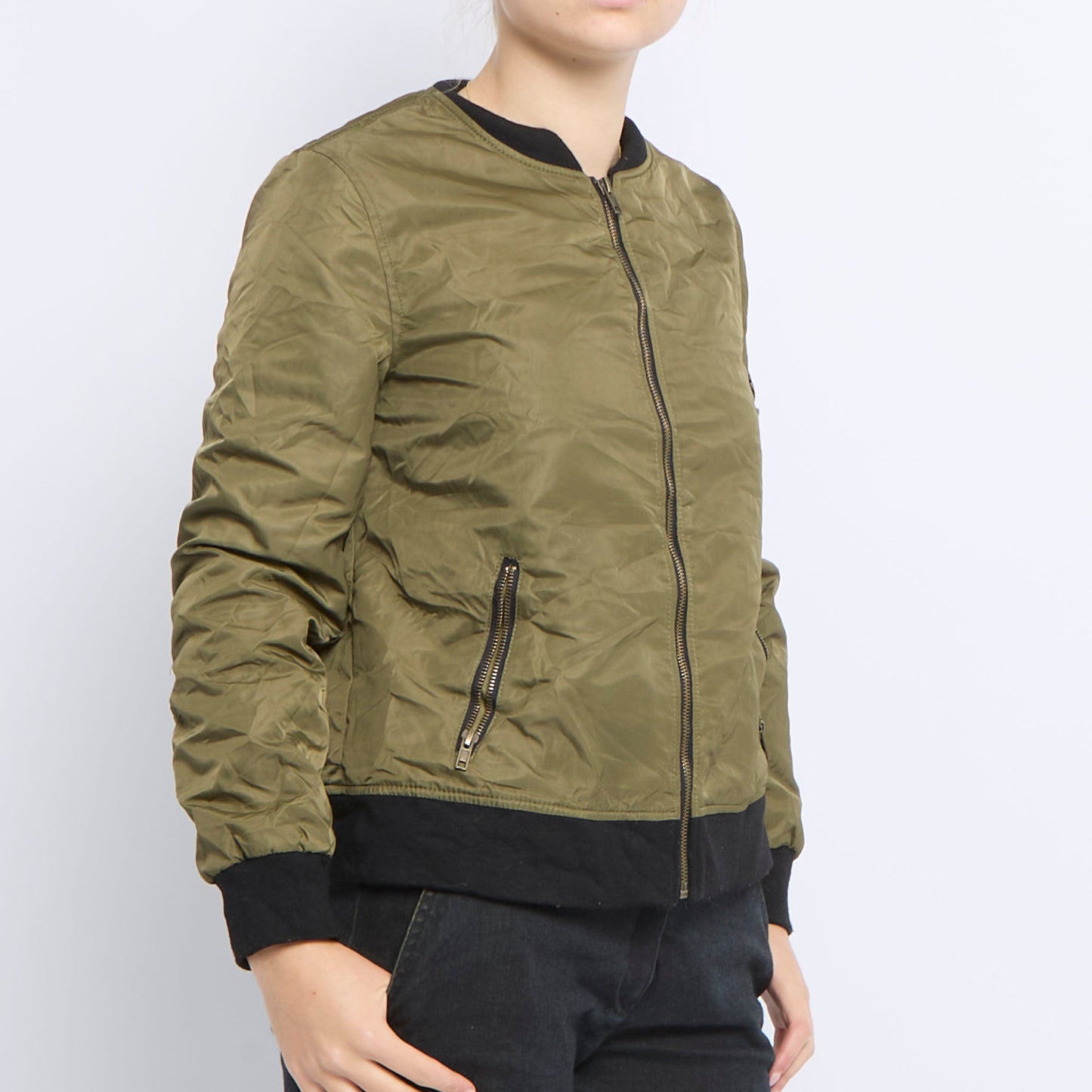 Zip Waterproof Bomber Jacket - UK 10