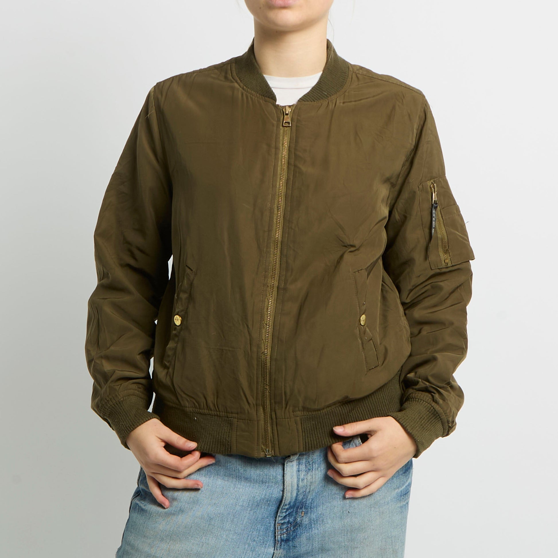 Flight Style Bomber Jacket - UK 8