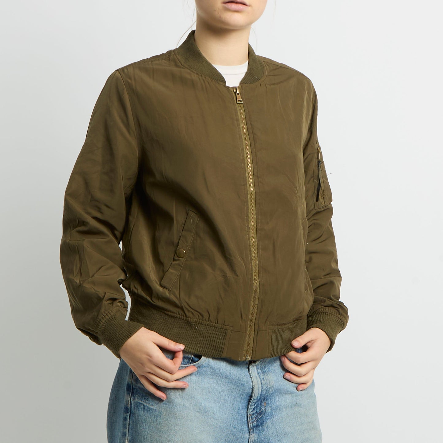 Flight Style Bomber Jacket - UK 8