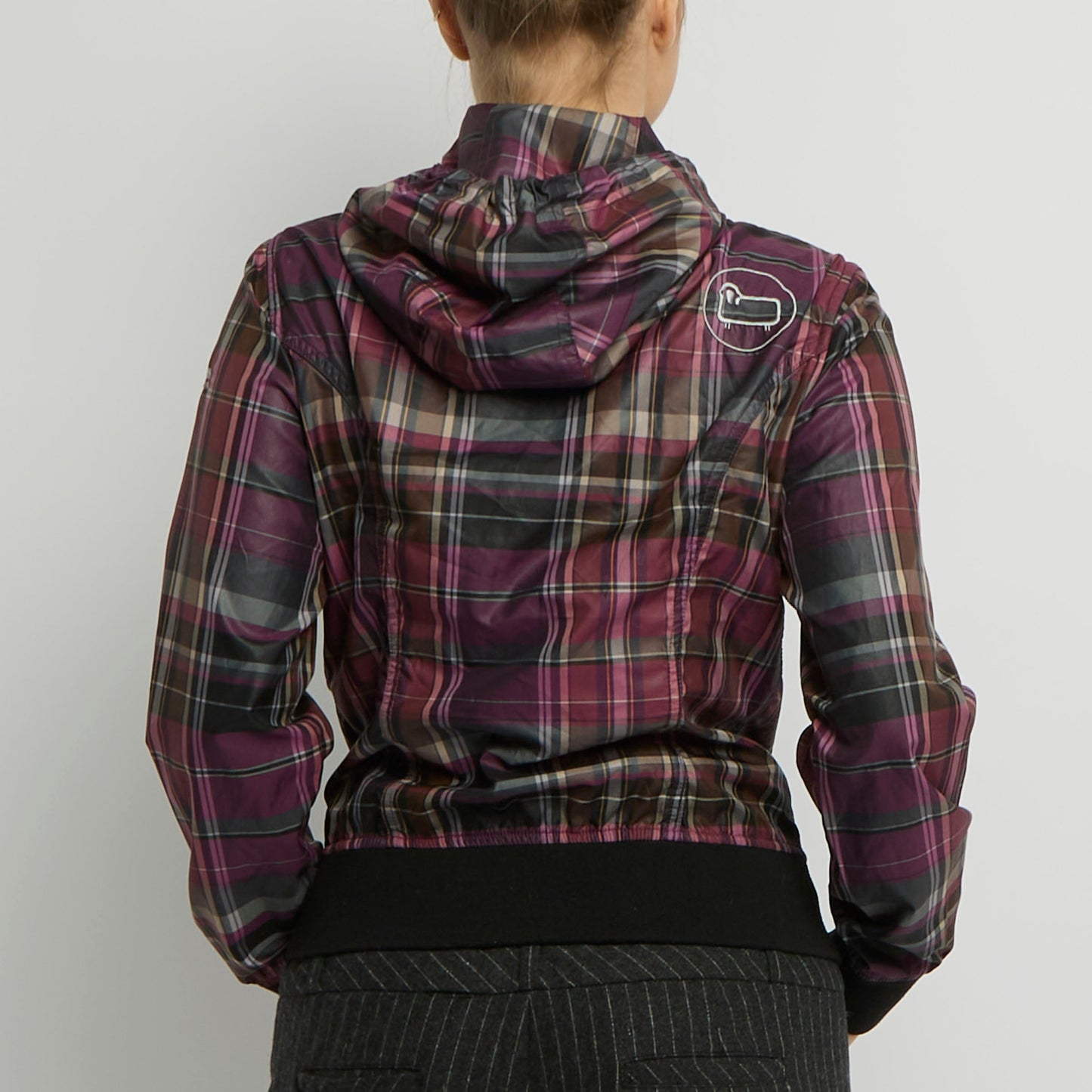 Tartan Lightweight Bomber Jacket - UK 8