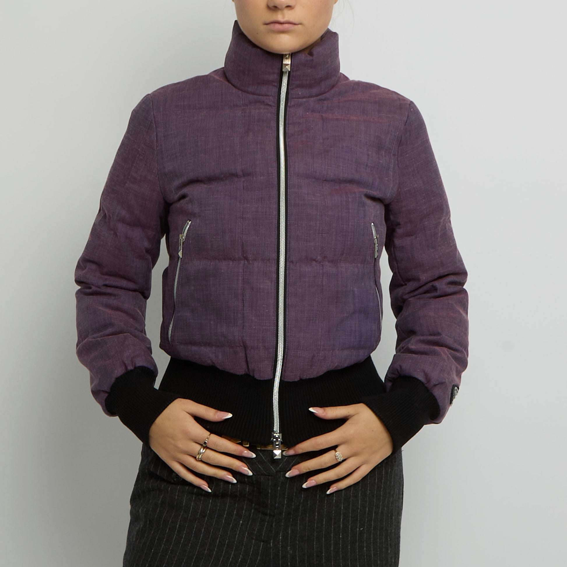 Fitted Polo Neck Jacket - UK 8