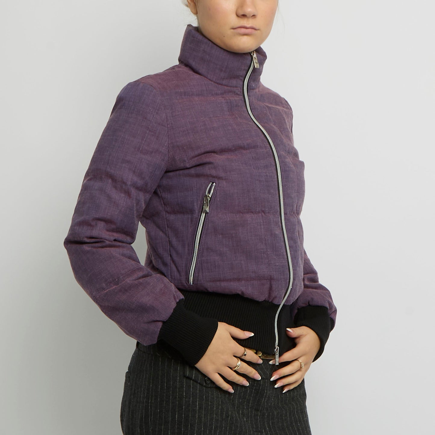 Fitted Polo Neck Jacket - UK 8