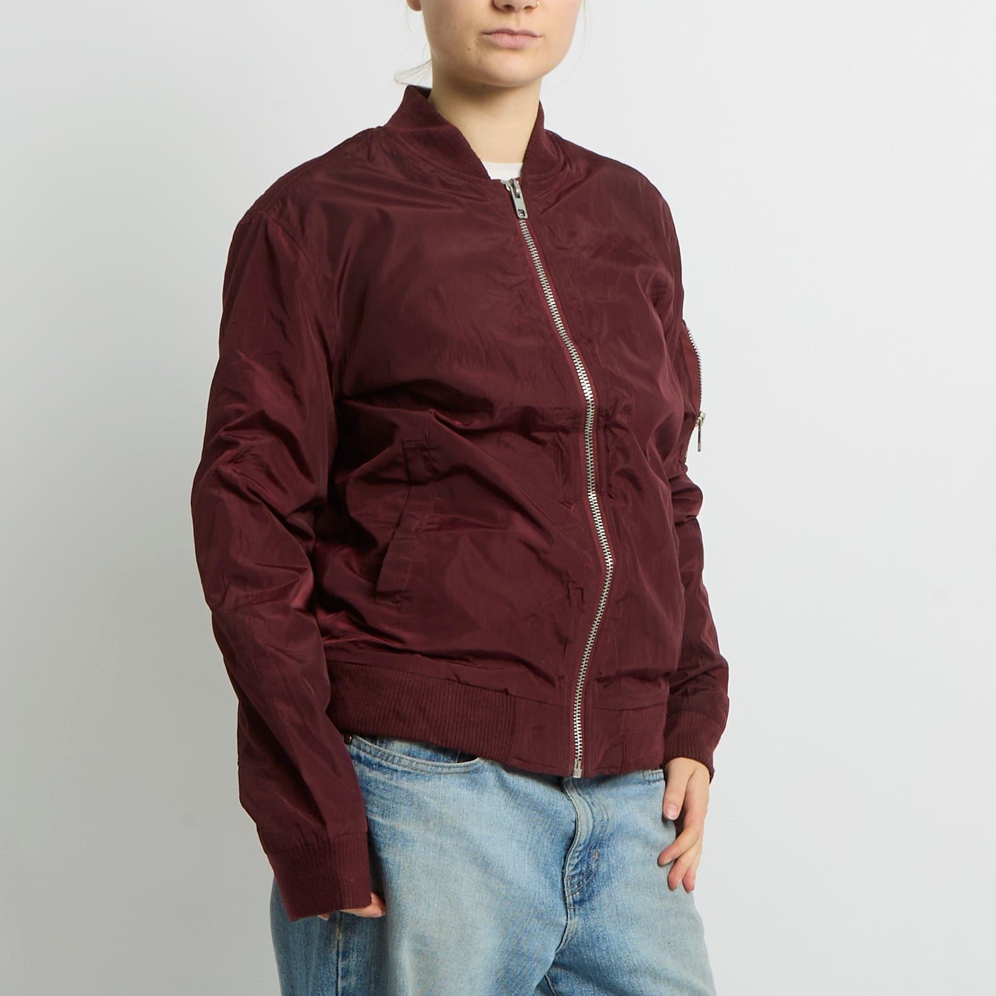 Flight Style Bomber Jacket - UK 8