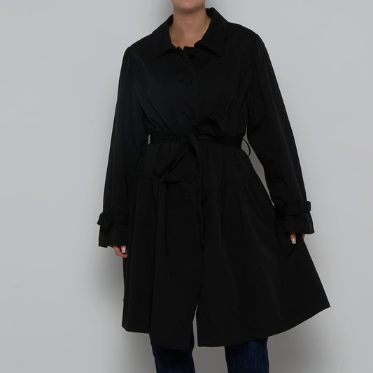 Single Breasted Trench Coat - L