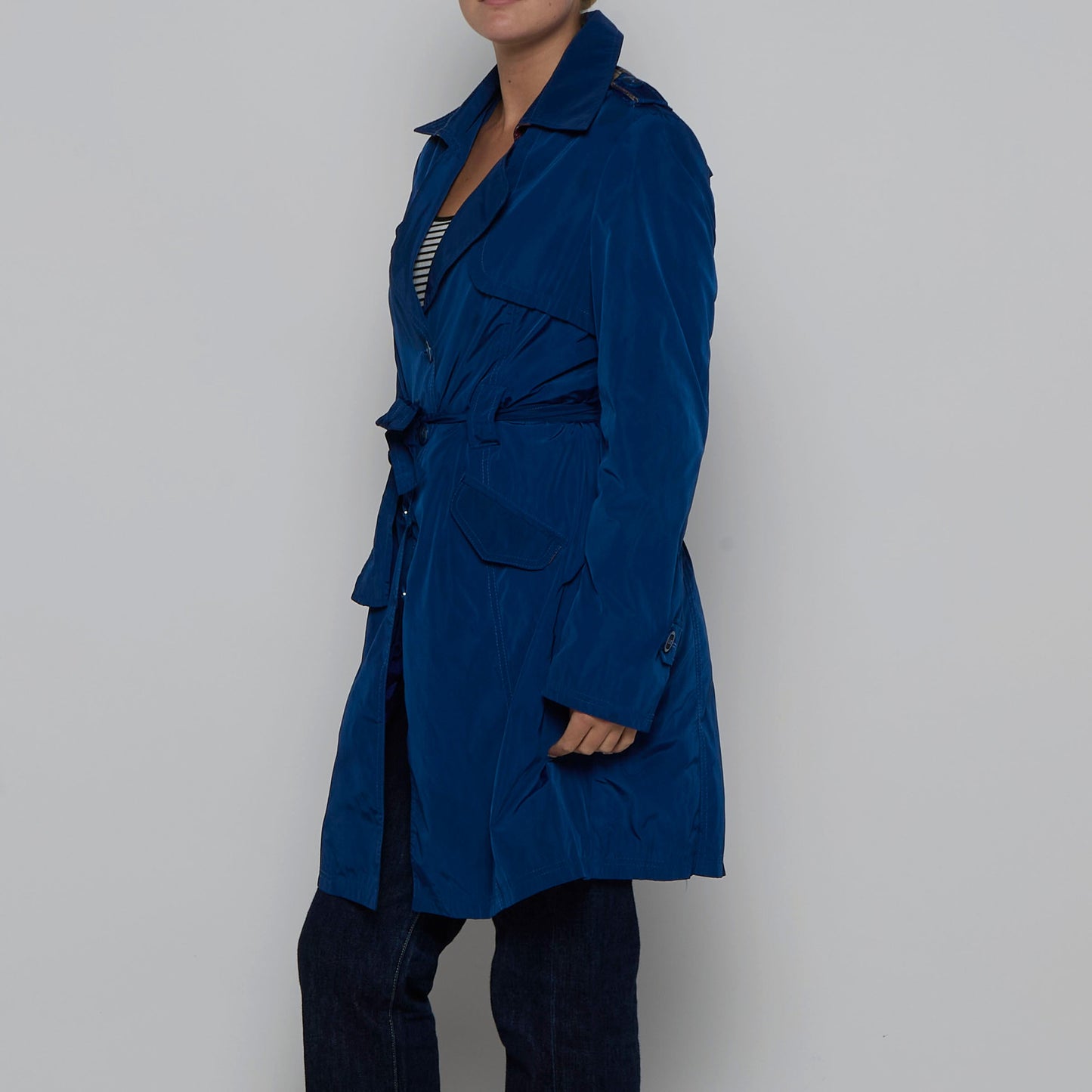 Blu Gaya Trench Coat - L