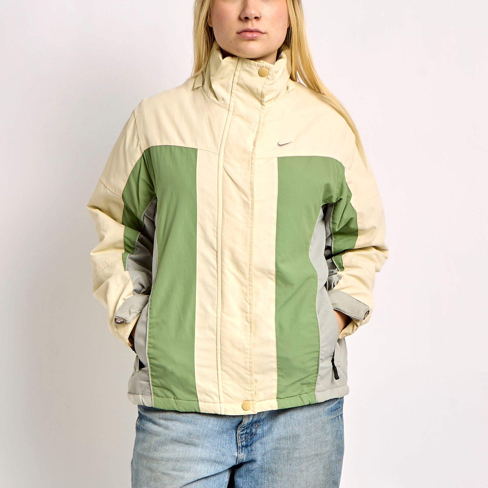 Nike Block Colour Puffer Coat - L 