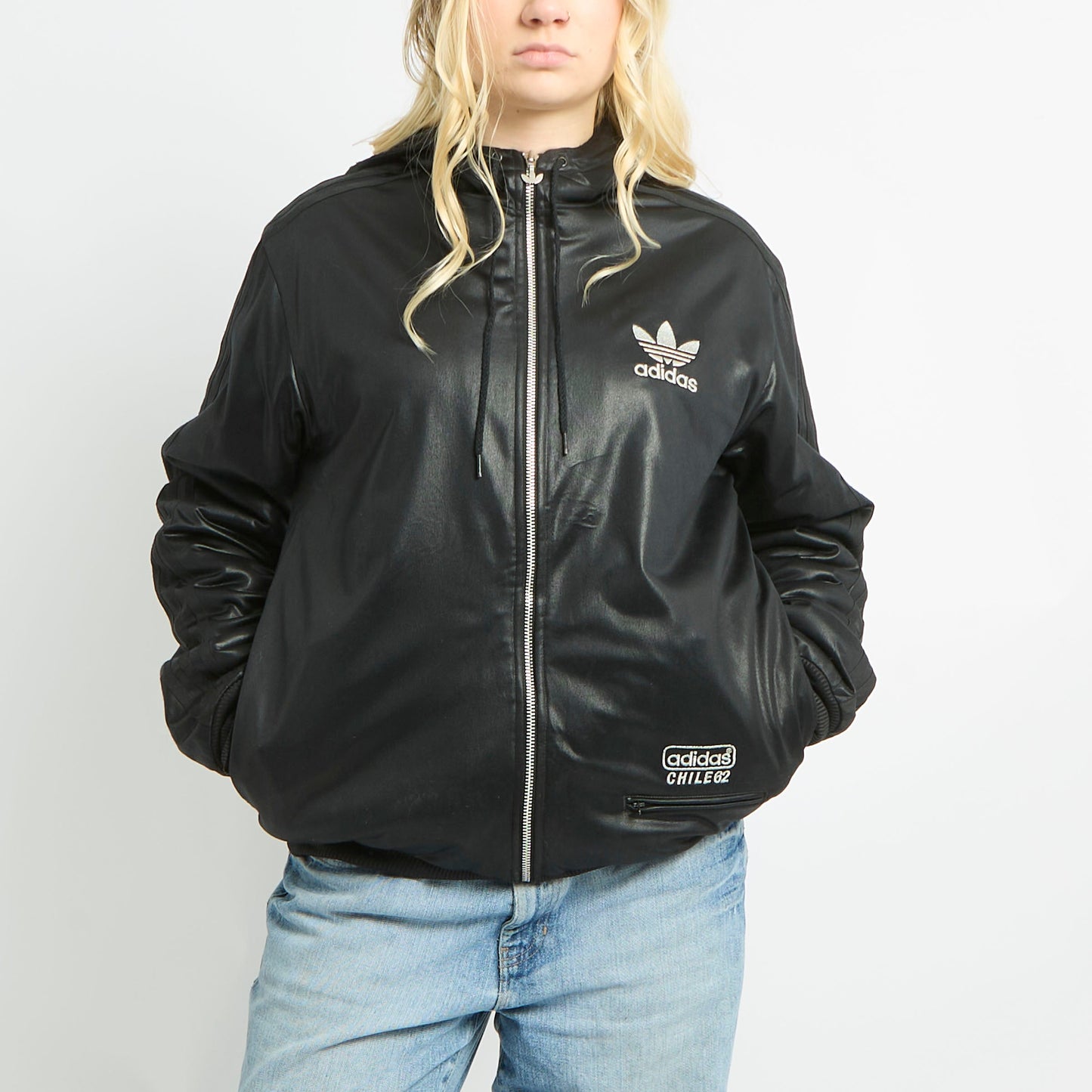 Adidas Padded Hoodie Jacket - M