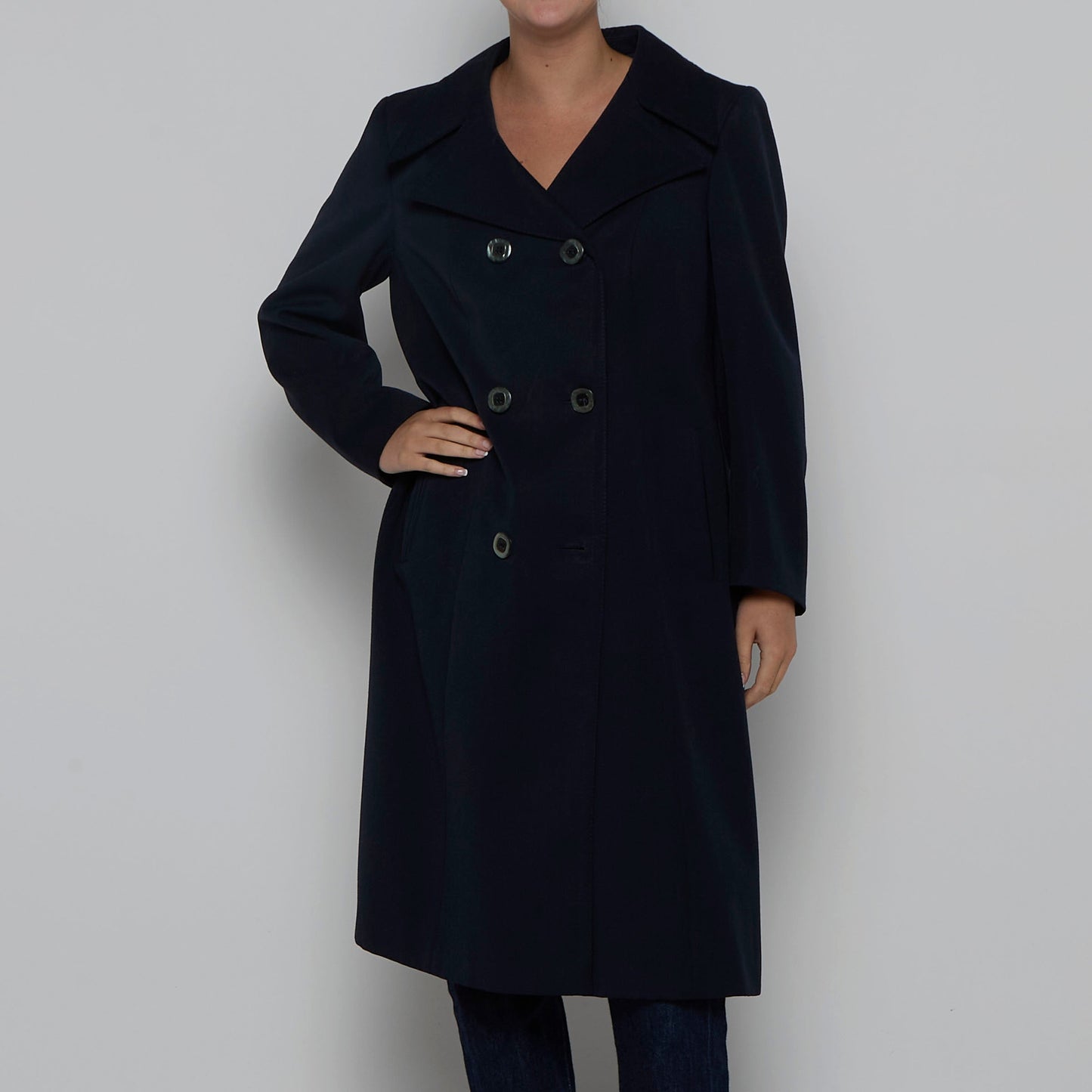 Double Breasted Trench Coat - M