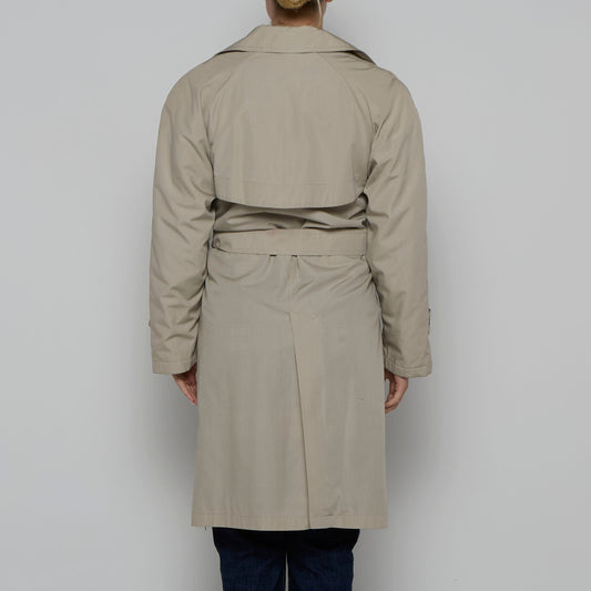 Double Breasted Belted Trench Coat - S