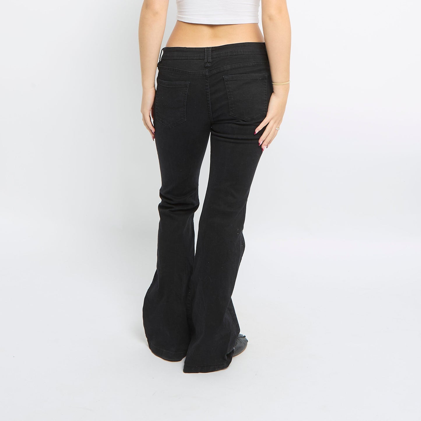 Mid Waist Flared Jeans - UK 10