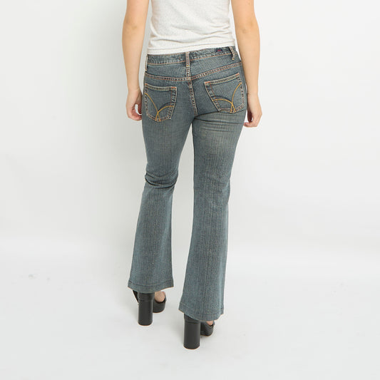 Mid Waist Flare Leg Jeans -UK 10